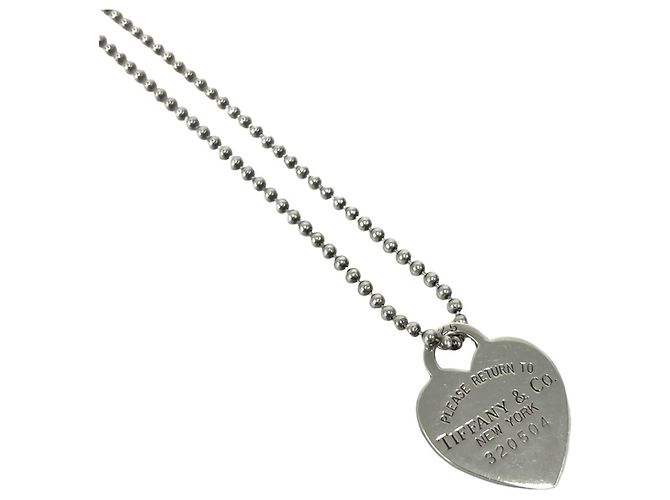 Autre Marque Collana Tiffany Return to Heart con catena a pallini Argento - vista 4