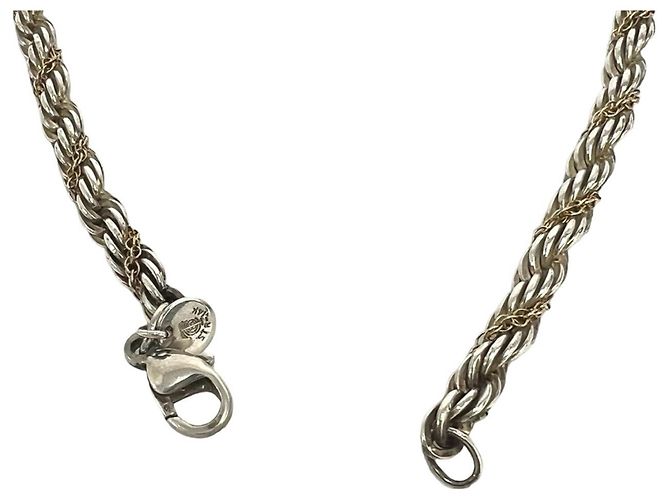 Autre Marque Collana Tiffany Twist Rope Argento D'oro - vista 5