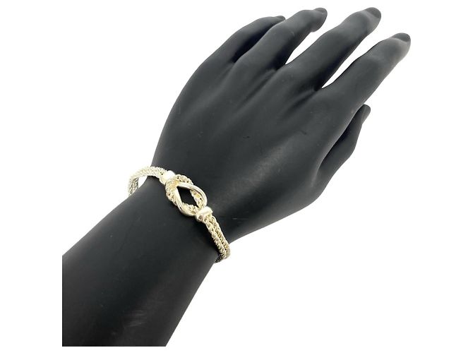 Autre Marque Bracciale Tiffany Vintage Double Rope Center Knot Argento - vista 2