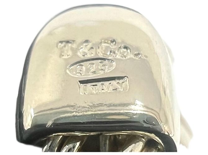 Autre Marque Bracciale Tiffany Vintage Double Rope Center Knot Argento - vista 3