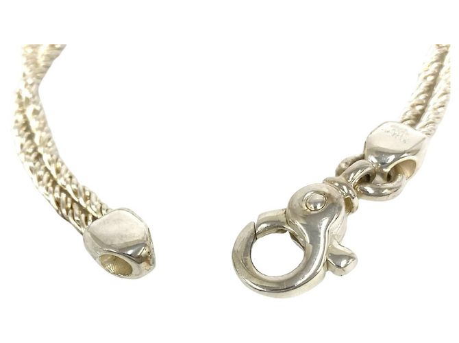 Autre Marque Bracciale Tiffany Vintage Double Rope Center Knot Argento - vista 4