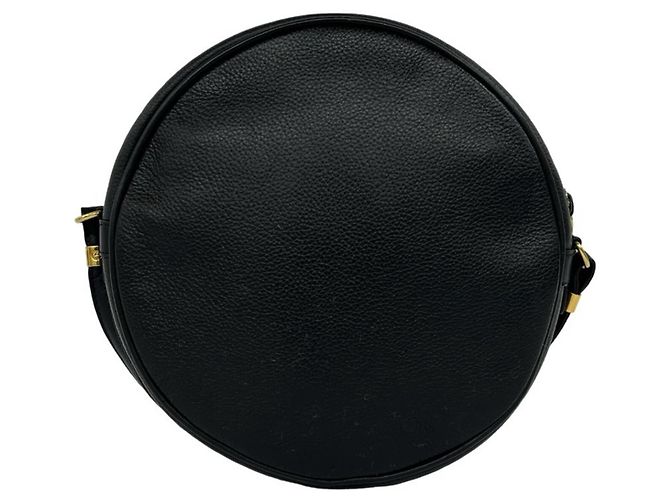 Bolso de hombro de cuero con herrajes Interlocking G Vintage GUCCI Negro - vista 3
