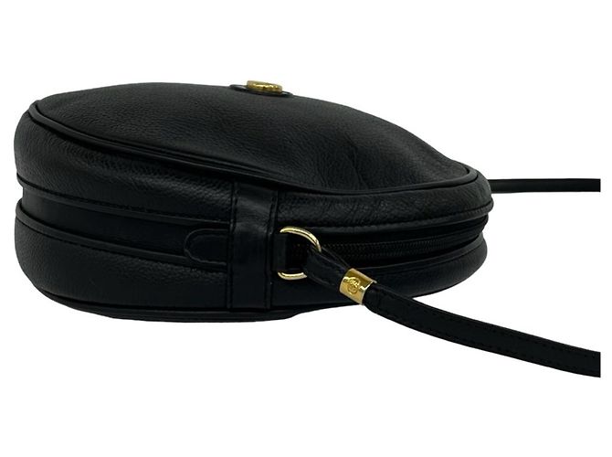 Bolso de hombro de cuero con herrajes Interlocking G Vintage GUCCI Negro - vista 6