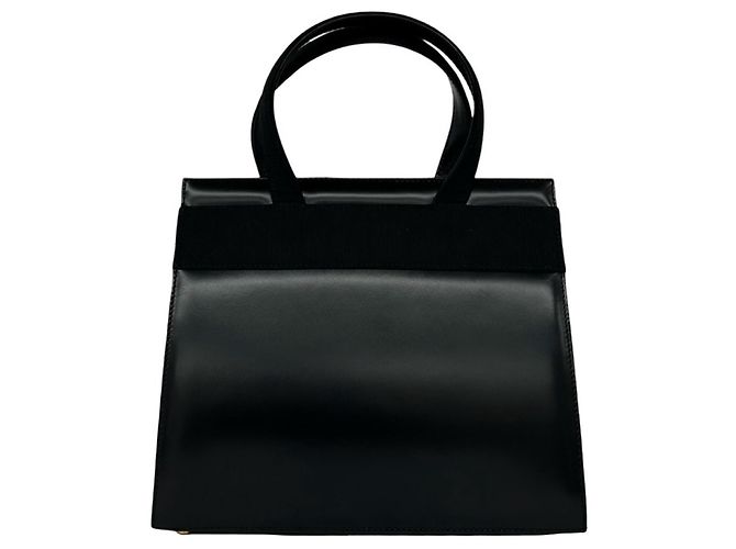 Borsa a tracolla 2-Way in pelle con fiocco Vara di Salvatore Ferragamo Nero - vista 3