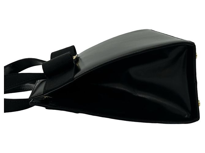 Borsa a tracolla 2-Way in pelle con fiocco Vara di Salvatore Ferragamo Nero - vista 5