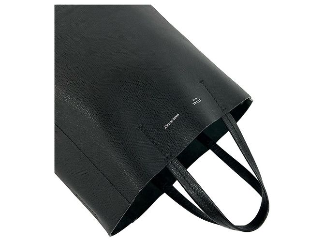 Céline Borsa a tracolla 2-way Vertical Cabas in pelle CELINE Nero - vista 4