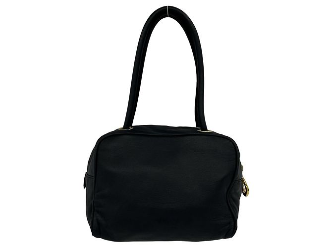 Loewe Vintage Mini-Handtasche aus Nappa-Leder mit eingraviertem Anagramm-Logo Schwarz - Ansicht 3