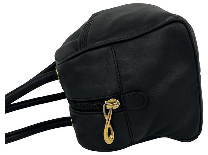 Loewe Vintage Mini-Handtasche aus Nappa-Leder mit eingraviertem Anagramm-Logo Schwarz - Ansicht 5