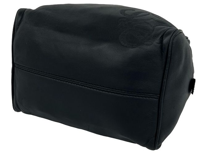 Loewe Vintage Mini-Handtasche aus Nappa-Leder mit eingraviertem Anagramm-Logo Schwarz - Ansicht 8
