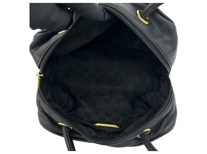 Loewe Vintage Mini-Handtasche aus Nappa-Leder mit eingraviertem Anagramm-Logo Schwarz - Ansicht 9