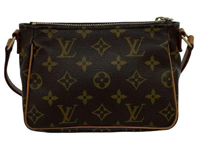 Borsa a tracolla mini Louis Vuitton Vivacite PM Monogram in pelle Marrone - vista 3