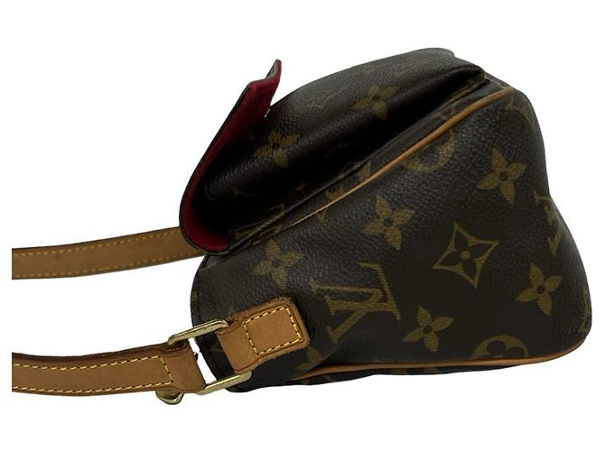 Borsa a tracolla mini Louis Vuitton Vivacite PM Monogram in pelle Marrone - vista 5