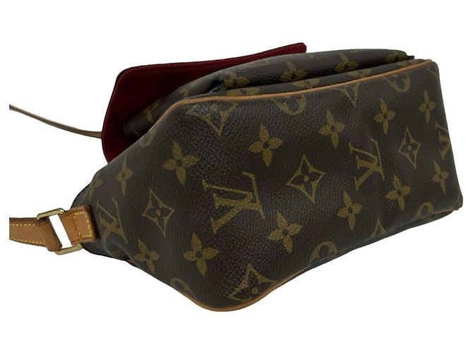 Borsa a tracolla mini Louis Vuitton Vivacite PM Monogram in pelle Marrone - vista 7