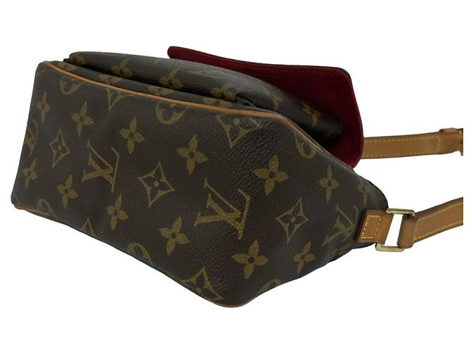Borsa a tracolla mini Louis Vuitton Vivacite PM Monogram in pelle Marrone - vista 8