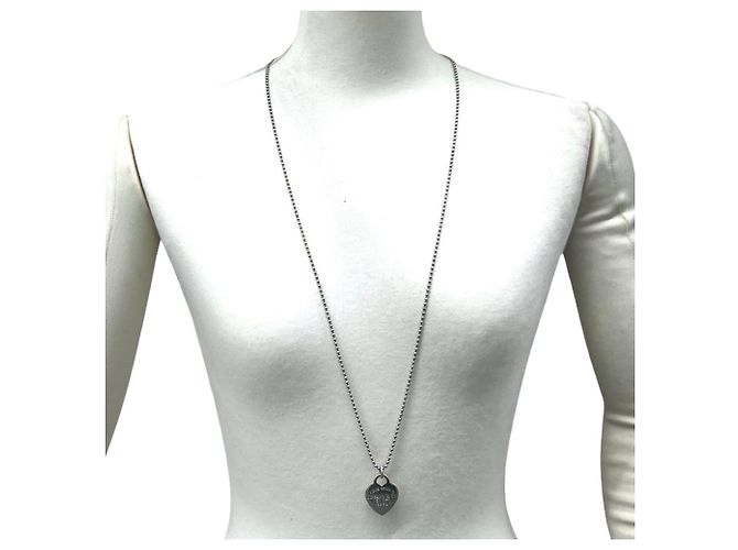 Autre Marque Collana Tiffany Return to Heart con catena a pallini Argento - vista 2