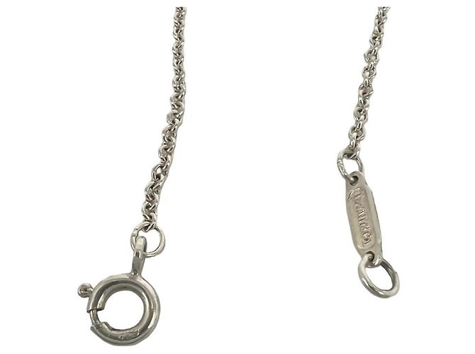 Autre Marque Collana Croce Tiffany Vintage Signature Argento D'oro - vista 5