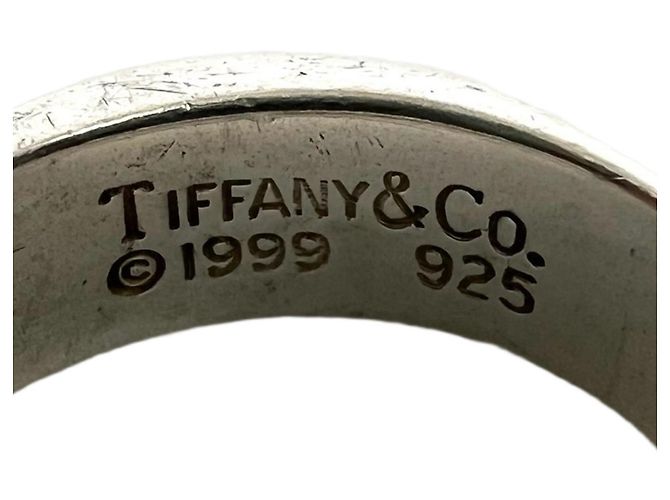 Autre Marque Anello Tiffany Vintage Knife Edge Argento - vista 3