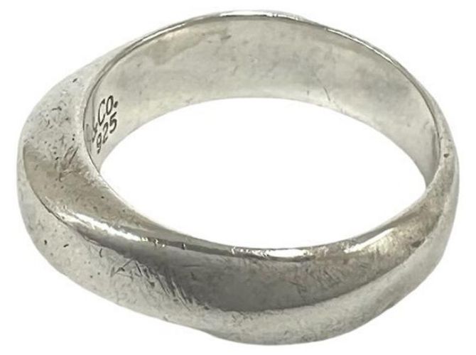 Autre Marque Anello Tiffany Vintage Knife Edge Argento - vista 4