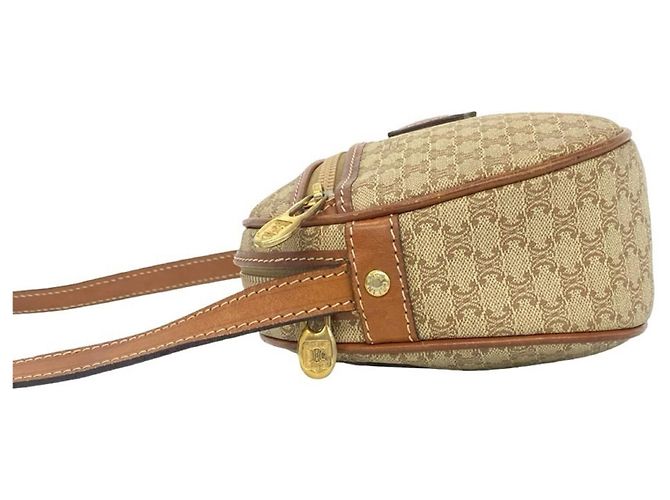 Céline Celine Vintage Macadam Blazon Triomphe Logo Mini Shoulder Bag Braun - Ansicht 5