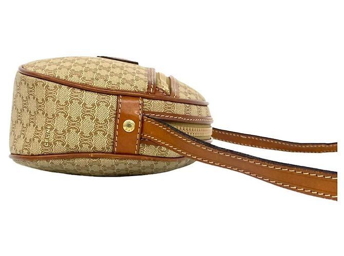 Céline Celine Vintage Macadam Blazon Triomphe Logo Mini Shoulder Bag Braun - Ansicht 6