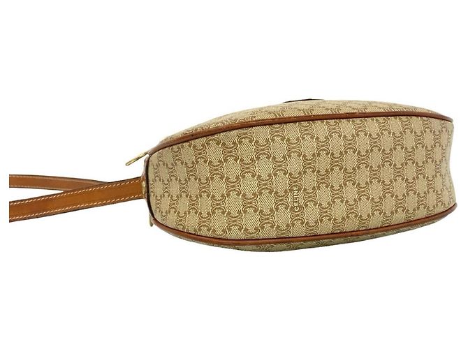 Céline Celine Vintage Macadam Blazon Triomphe Logo Mini Shoulder Bag Braun - Ansicht 7