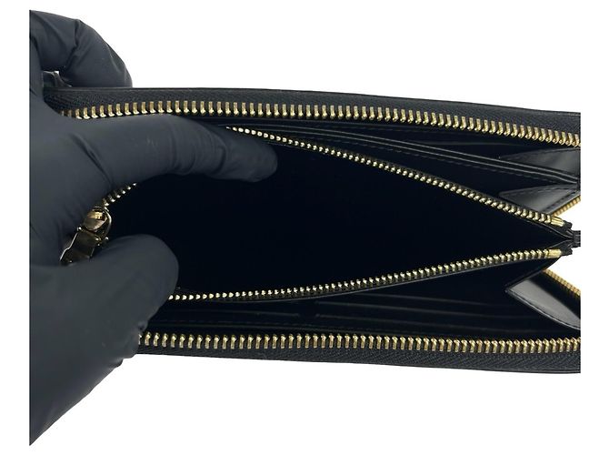 Cartera Zippy Louis Vuitton Nanogram de piel Negro - vista 10