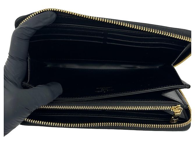 Cartera Zippy Louis Vuitton Nanogram de piel Negro - vista 7
