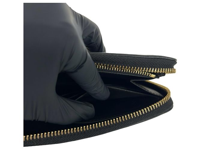 Cartera Zippy Louis Vuitton Nanogram de piel Negro - vista 9