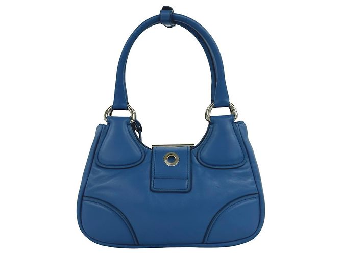 Prada Re-Edition 2002 2-Way Schultertasche Blau - Ansicht 3