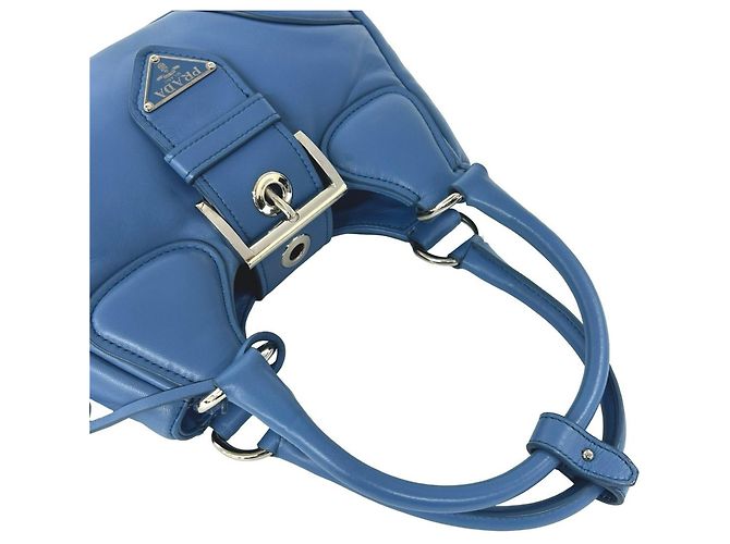 Prada Re-Edition 2002 2-Way Schultertasche Blau - Ansicht 4