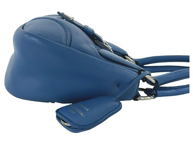Prada Re-Edition 2002 2-Way Schultertasche Blau - Ansicht 6