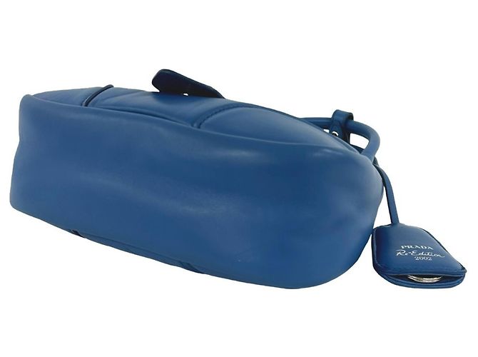 Prada Re-Edition 2002 2-Way Schultertasche Blau - Ansicht 8