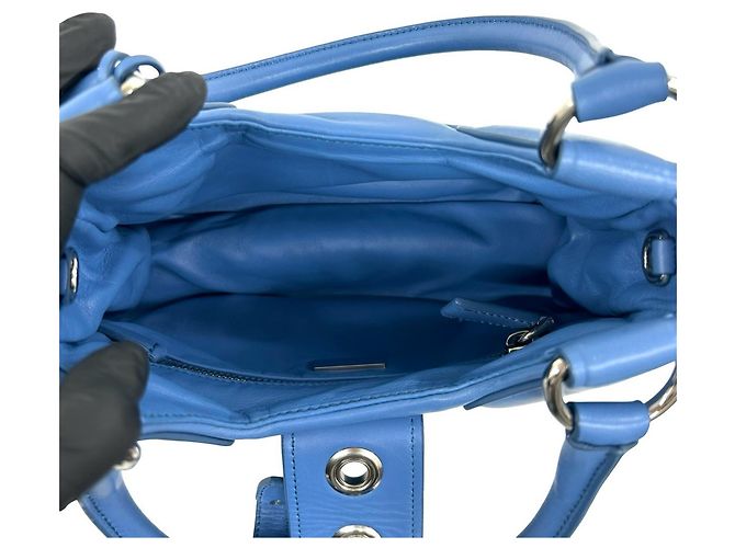 Prada Re-Edition 2002 2-Way Schultertasche Blau - Ansicht 9