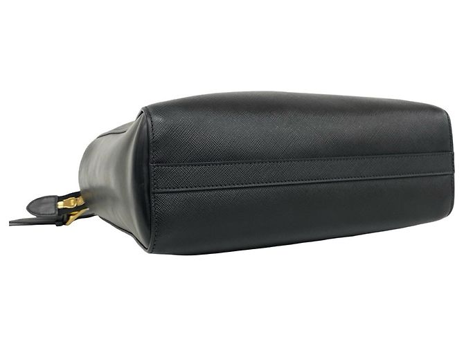 Tote Borsa a tracolla in pelle con logo Prada Nero - vista 7