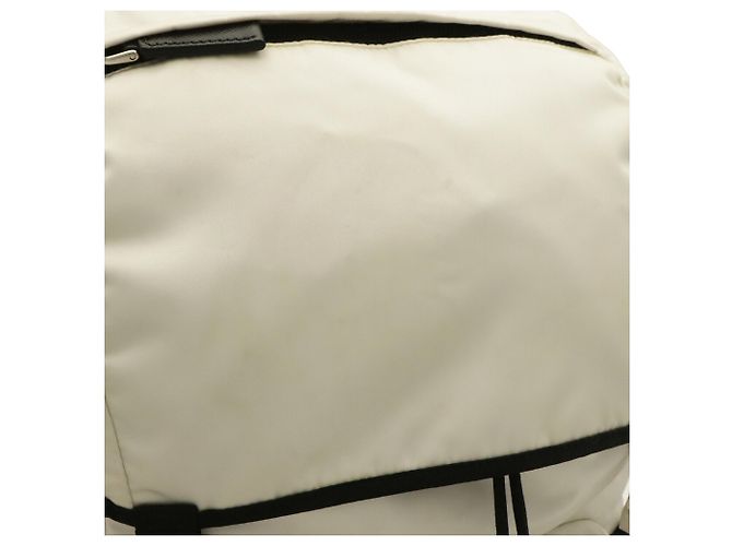 Mochila Prada Bianco White Nylon Branco - vista 5