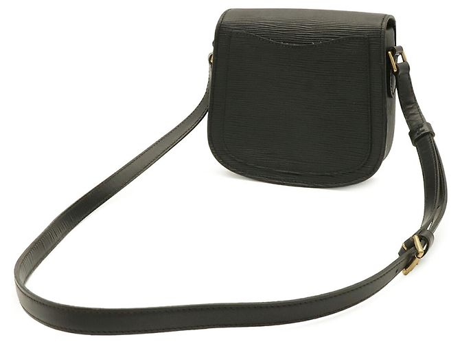 Borsa a tracolla Louis Vuitton Epi Mini Saint Cloud Pochette Nero Bianco - vista 3