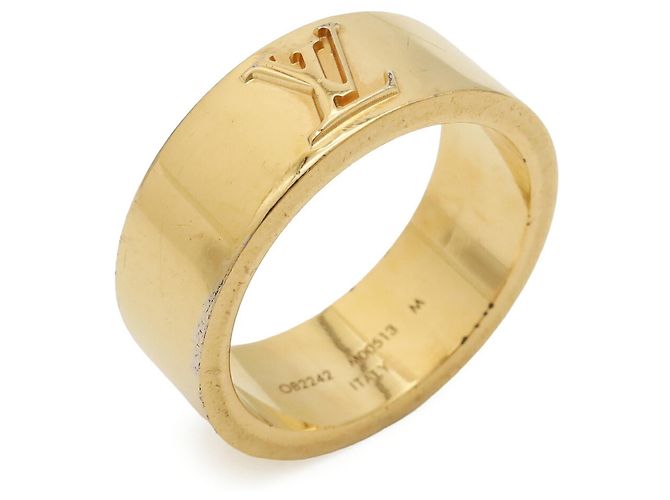 Anello a Fascia Placcato Oro Louis Vuitton D'oro - vista 2