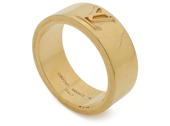 Anello a Fascia Placcato Oro Louis Vuitton D'oro - vista 3