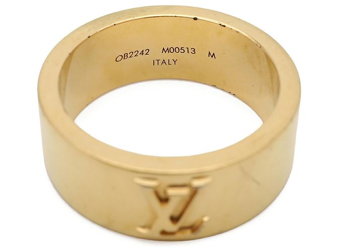 Anello a Fascia Placcato Oro Louis Vuitton D'oro - vista 6