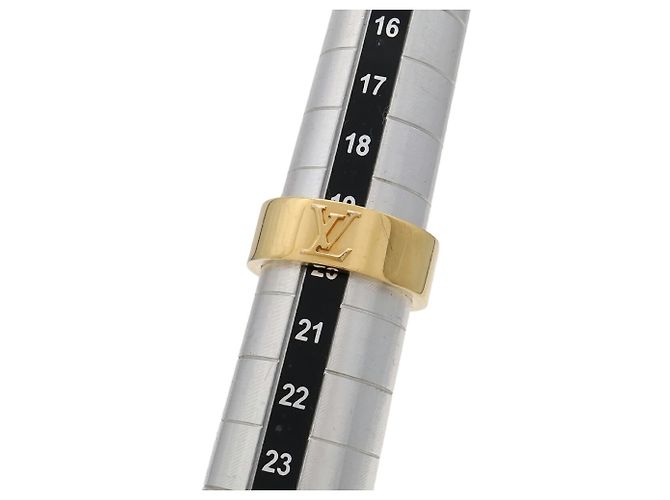 Anello a Fascia Placcato Oro Louis Vuitton D'oro - vista 7