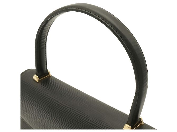 Borsa Louis Vuitton Epi Malesherbes Nero - vista 7