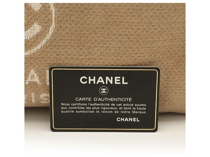 Borsa Tote CHANEL Linea Deauville MM Medium Marrone - vista 10