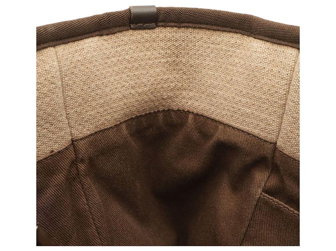 Borsa Tote CHANEL Linea Deauville MM Medium Marrone - vista 7