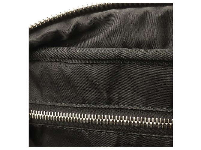 Sac à dos Prada Tessuto avec poches et détails en caoutchouc Noir Vert Kaki - vue 8