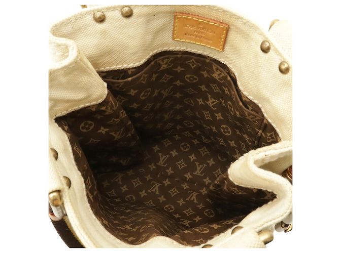 Borsa Tote Louis Vuitton Cruise Line Globe Shopper PM Blu Giallo - vista 6