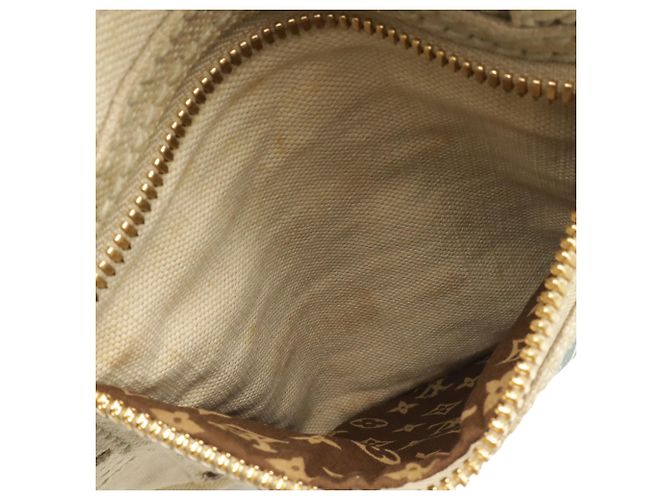 Borsa Tote Louis Vuitton Cruise Line Globe Shopper PM Blu Giallo - vista 9