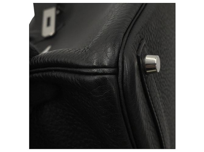 Hermès Borsa Hermes Birkin 30 in pelle Taurillon Clemence nera Nero - vista 11