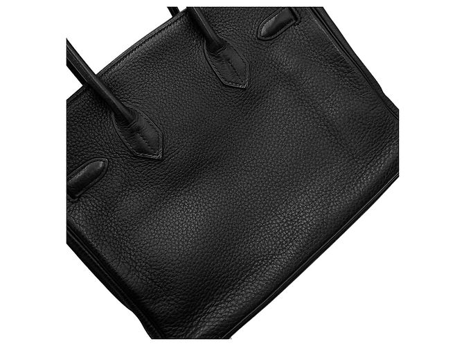 Hermès Borsa Hermes Birkin 30 in pelle Taurillon Clemence nera Nero - vista 12