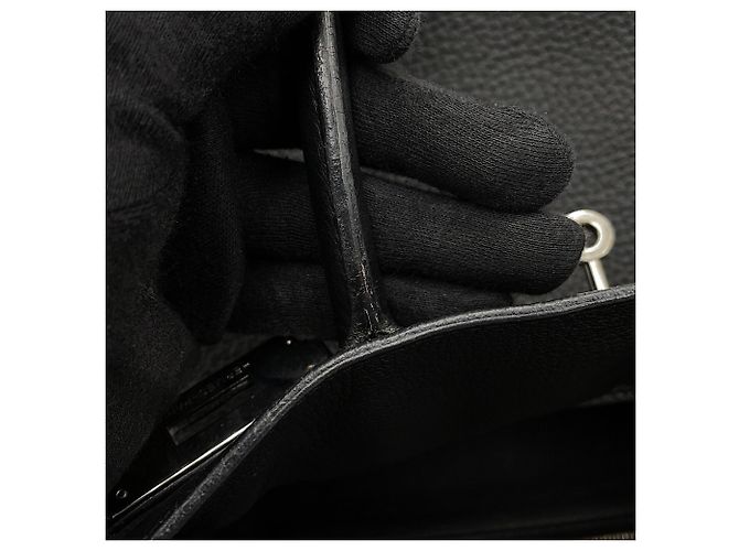 Hermès Borsa Hermes Birkin 30 in pelle Taurillon Clemence nera Nero - vista 16