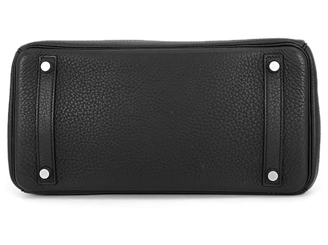 Hermès Borsa Hermes Birkin 30 in pelle Taurillon Clemence nera Nero - vista 3